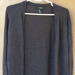 Full length gray cardigan